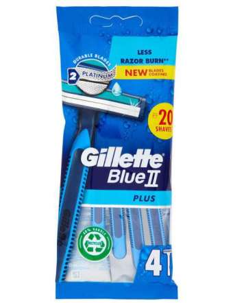 GILLETTE BLUE II RASOIO PLUS 4 PZ