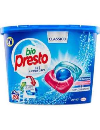 BIO PRESTO POWER CAPS CLASSICO 20 LAVAGGI PZ 20