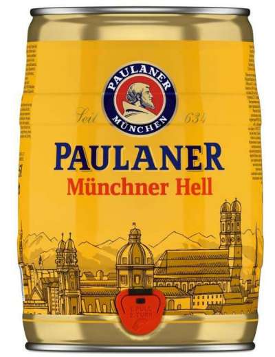 PAULANER BIRRA MUNCHNER HELLL FUSTO DA 5 LT