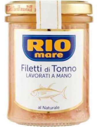 RIOMARE FILETTI NATURALE TONNO VT GR 180