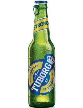 TUBORG STRONG BIRRA BOTTIGLIA CL 33