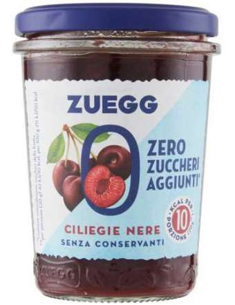 ZUEGG SENZA ZUCCHERO CILIEGIA CONFETTURA GR 220