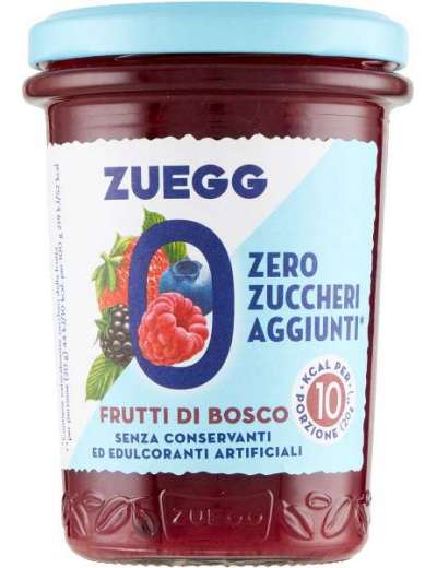 ZUEGG SENZA ZUCCHERO FRUTTI DI BOSCO CONFETTURA GR 220
