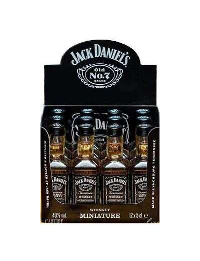 JACK DANIEL'S WHISKY MIGNON CL 5 X 12 PZ