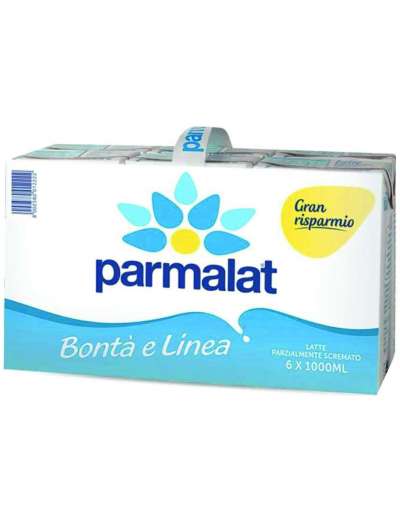 PARMALAT LATTE PARZIALMENTE SCREMATO VALIGETTA X6 BRICK LT 6