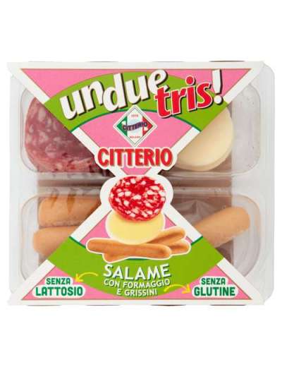 UNDUETRIS SALAME SENZA GLUTINE E SENZA LATTOSIO GR 80