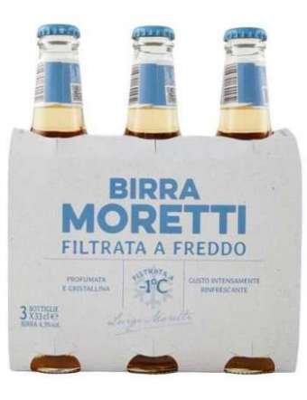 MORETTI BIRRA FILTRATA FREDDO 3X33 CL