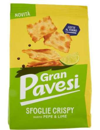 GRAN PAVESI SFOGLIE PEPE E LIME GR 150