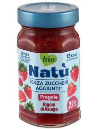 RIGONI BIO NATU MARMELLATA FRAGOLA SENZA ZUCCHERI AGGIUNTI GR 240