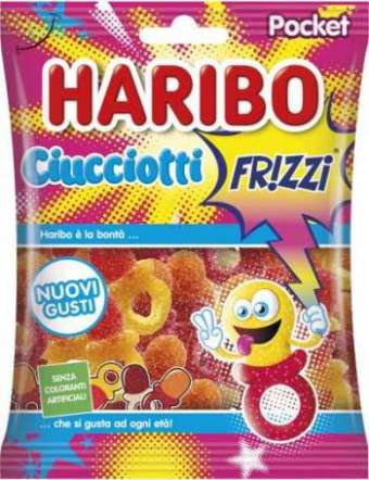 HARIBO CARAMELLE CIUCCIOTTI FRIZZY GR 100