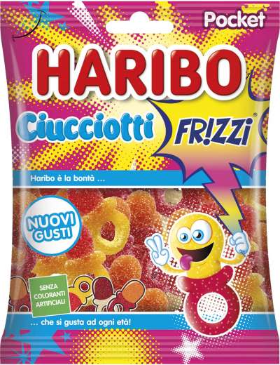 HARIBO CARAMELLE CIUCCIOTTI FRIZZY GR 100