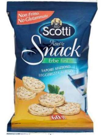 SCOTTI RISO SNACK ERBE FINI GR 60