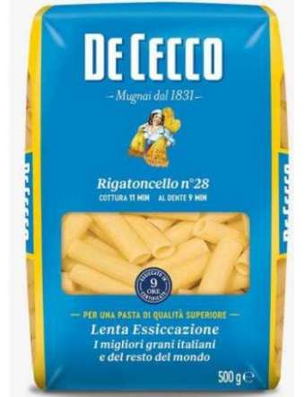 DE CECCO RIGATONCELLO N28 GR 500