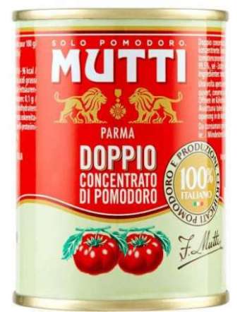 MUTTI DOPPIO CONCENTRATO LATTINA GR 140
