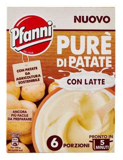PFANNI PURE DI PATATE CON LATTE X2 BUSTE GR 190