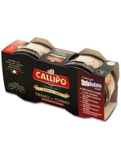CALLIPO RISERVA ORO TONNO OLIO DI OLIVA GR 70X2
