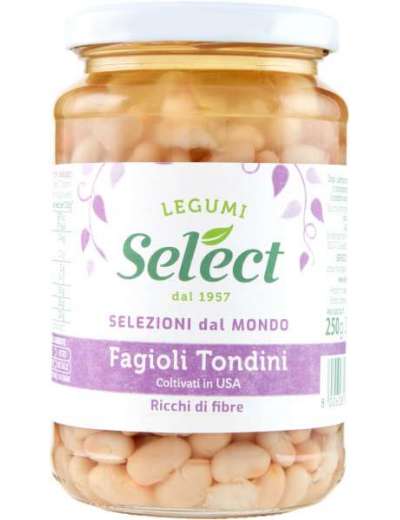 SELECT FAGIOLI TONDINI LESS. VETRO GR 360
