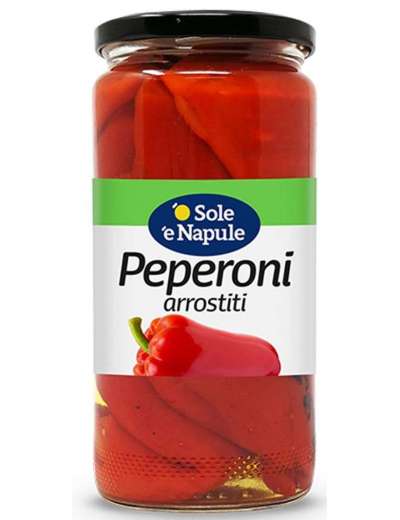 O SOLE E NAPULE PEPERONI ARROSTITI AL NATURALE GR 480