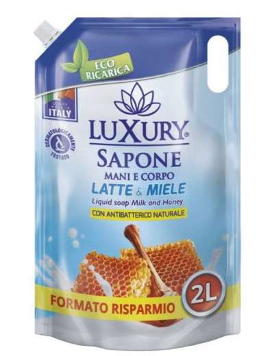 LUXURY SAPONE LATTE E MIELE ECO LT 2
