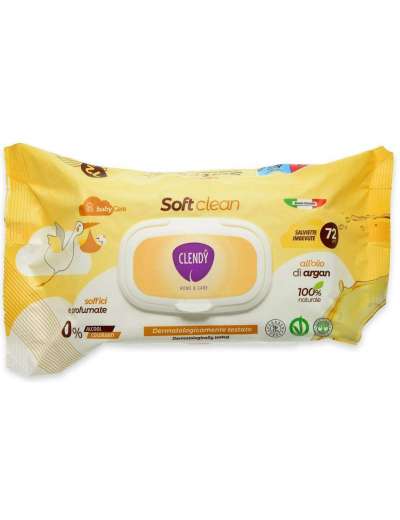 CLENDY SALVIETTINE SOFT CLEAN ARGAN 72 PZ