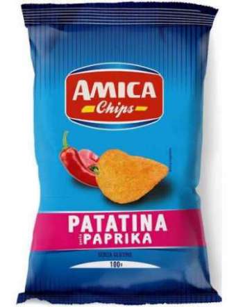 AMICA CHIPS PATATINA PAPRIKA GR 100