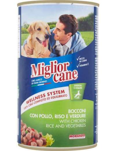 MIGLIORCANE BOCC. POLLO/RISO/VERD.GR 1250