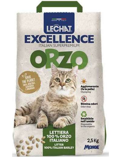 MONGE LECHAT EXCELLA LETTIERA ORZO KG 2.5
