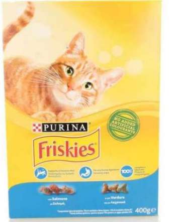 FRISKIES GATTO SECCO SALMONE/VERD. GR 400
