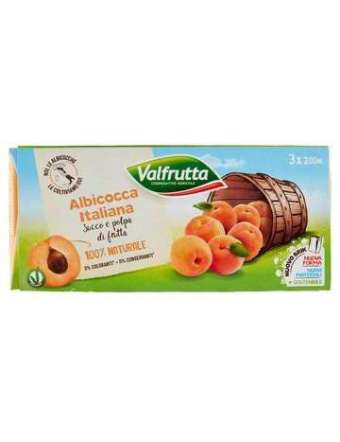 VALFRUTTA SUCCO ALBICOCCA BRIK ML 200X3