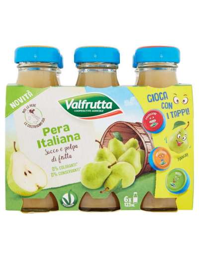 VALFRUTTA SUCCO PERA ML 125X6
