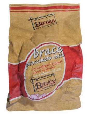 BECHER PROSCIUTTO COTTO ALLA BRACE SENZA POLIFOSFATI AGGIUNTI KG 9