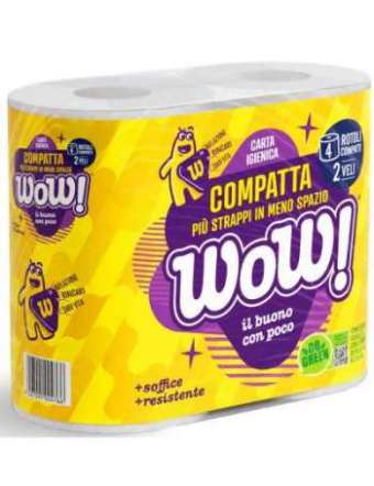 WOW IGIENICA 4 ROTOLI COMPATTA