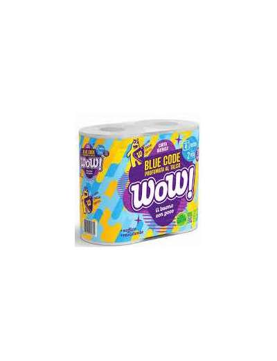 WOW CARTA IGIENICA PROFUMATA BLUE CODE 4 ROTOLI