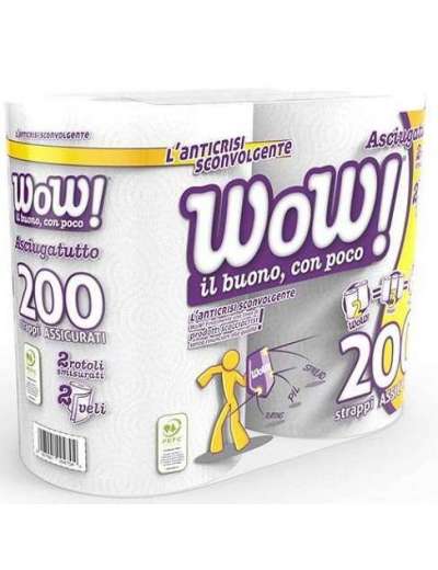 WOW ASCIUGATUTTO MAXI 2 ROTOLI