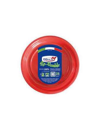 DOPLA PIATTI ROSSI FONDI 25 PZ
