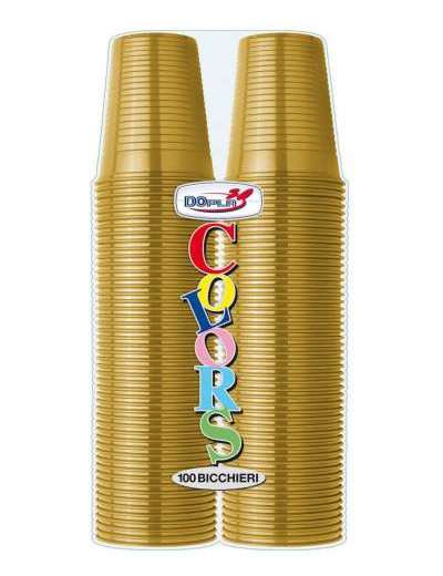 DOPLA BICCHIERI ORO 200CC PZ 100