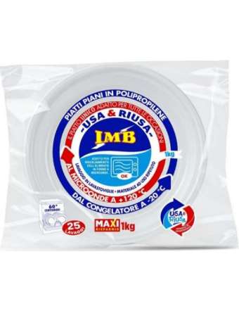IMB PIATTI PIANI RIUTILIZZ KG 1 PZ 50