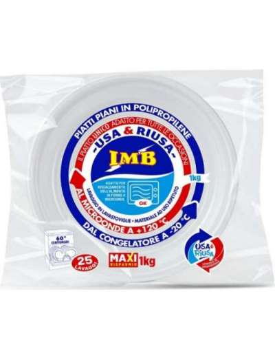 IMB PIATTI PIANI RIUTILIZZ KG 1 PZ 50