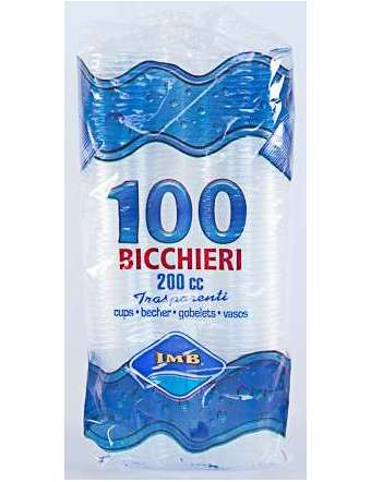 IMB BICCHIERI TRASP. 200CC 96/100PZ