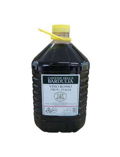 BARDULIA VINO ROSSO 12' ETICHETTA BLU PET LT 5