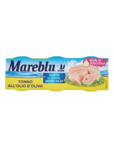 MAREBLU TONNO OLIO OLIVA GR 60 X 3 MENO OLIO