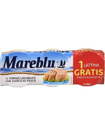 MAREBLU' TONNO NATURALE 2+1X80 GR 240