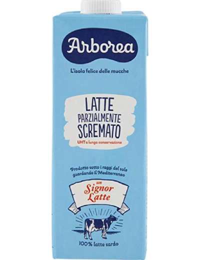 ARBOREA LATTE PARZIALMENTE SCREMATO UHT BRIK LT 1