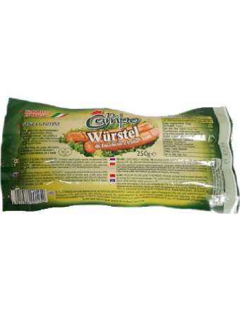 DEL CAMPO WURSTEL TACCHINO E POLLO GR 250