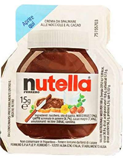 NUTELLA FERRERO 6X15 GR VASCHETTA GR 90