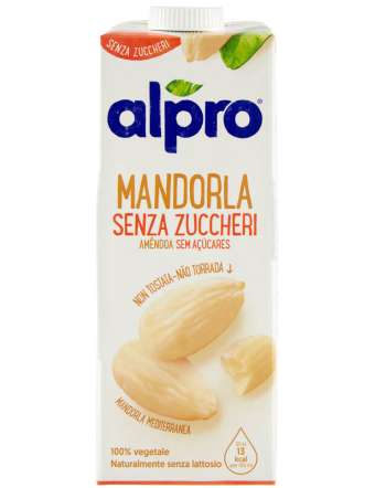 ALPRO DRINK MANDORLA SENZA ZUCCHERI BRICK LT 1