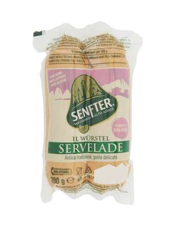 SENFTER WURSTEL SERVELADE GR 200