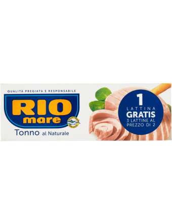 RIO MARE TONNO NATURALE 2+1X80GR 240