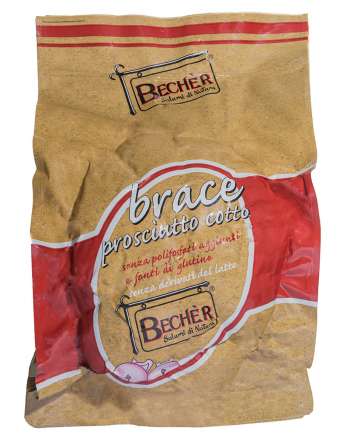 BECHER PROSCIUTTO COTTO ALLA BRACE SENZA POLIFOSFATI AGGIUNTI KG 9
