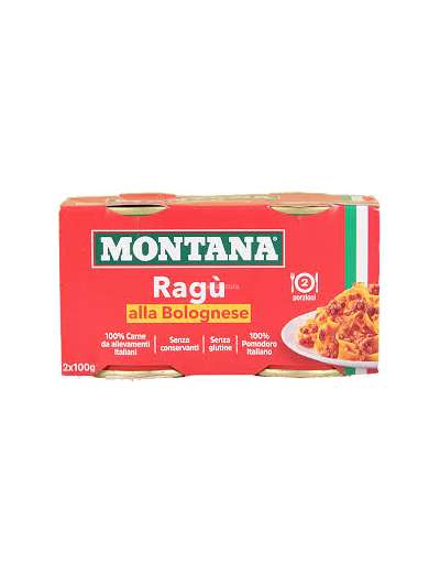 MONTANA RAGU' BOLOGNESE GR 100X2